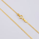 Cadena Escalera Plana 1.3 g / 50.2 cm / 1.4 mm Oro Amarillo 18K