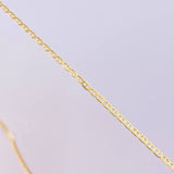 Cadena Escalera Plana 1.3 g / 50.2 cm / 1.4 mm Oro Amarillo 18K