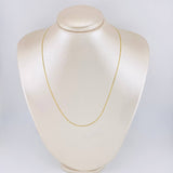 Cadena Escalera Plana 1.7 g / 50 cm / 1.6 mm Oro Amarillo 18K