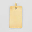 Dije Placa Rectangular 1.45 g / 2.5 cm Oro Amarillo 18K