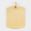 Dije Placa Rectangular Ovalada 1.85 g / 2.7 cm Oro Amarillo 18K