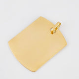 Dije Placa Rectangular Ovalada 1.87 g / 2.7 cm Oro Amarillo 18K