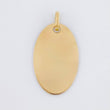 Dije Placa Ovalada 1.15 g / 2.6 cm Oro Amarillo 18K