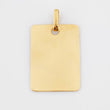 Dije Placa Rectangular 1.1 g / 2.4 cm Oro Amarillo 18K