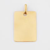 Dije Placa Rectangular 1.15 g / 2.4 cm Oro Amarillo 18K
