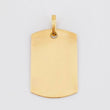Dije Placa Rectangular Ovalada 1.05 g / 2.4 cm Oro Amarillo 18K