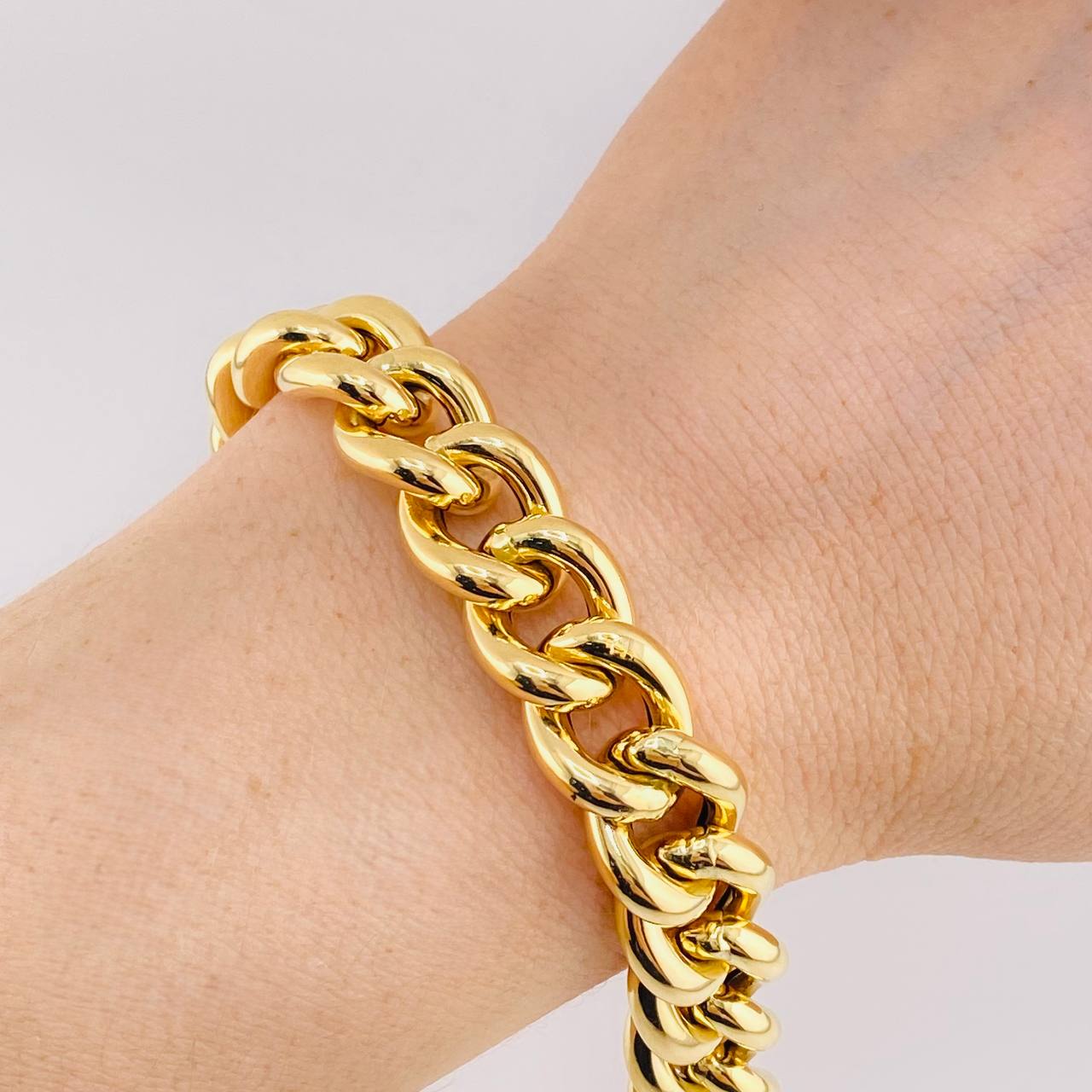 Pulso Cubano 18.85 g / 20.5 cm / 12.4 mm Oro Amarillo 18K