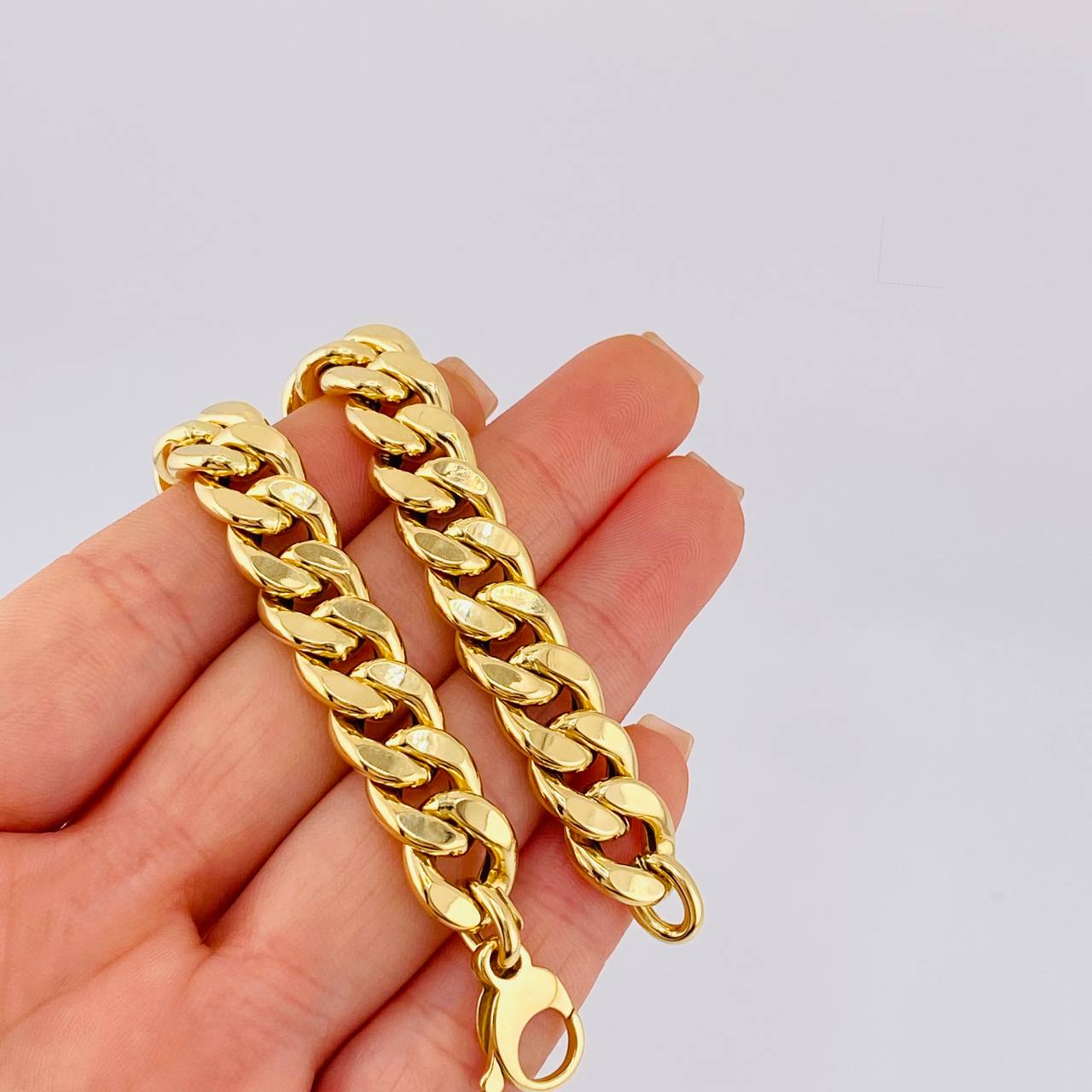 Pulso Cubano 13.1 g / 20.5 cm / 10.8 mm Oro Amarillo 18K