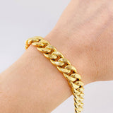 Pulso Cubano 13.1 g / 20.5 cm / 10.8 mm Oro Amarillo 18K