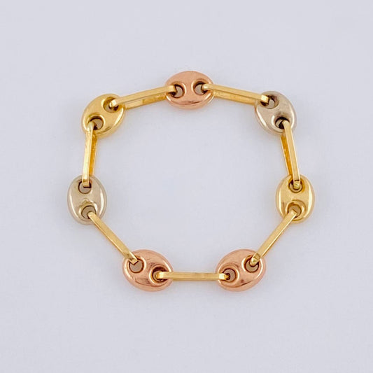 Anillo Gc 0.55 g / T5 3/4 - 5 1/2 Tres Oros 18K