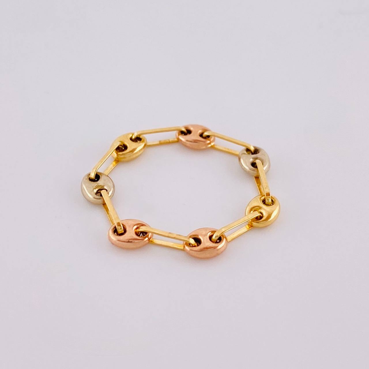 Anillo Gc 0.55 g / T5 3/4 - 5 1/2 Tres Oros 18K