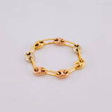 Anillo Gc 0.55 g / T5 3/4 - 5 1/2 Tres Oros 18K