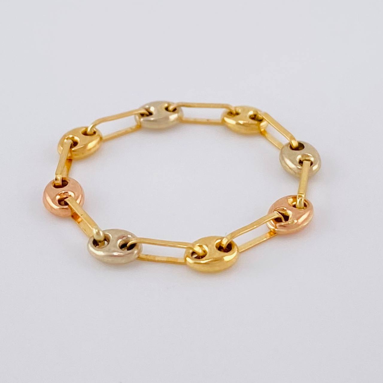 Anillo Anillo Gc 0.65 g / T9 3/4 - 9 1/2 Tres Oros 18K