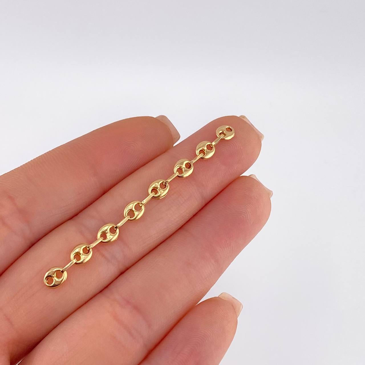 Herraje Retazo Gc 0.7 g / 5.7 cm Tres Oros 18K