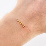 Herraje Retazo Gc 0.15 g / 1.7 cm Tres Oros 18K