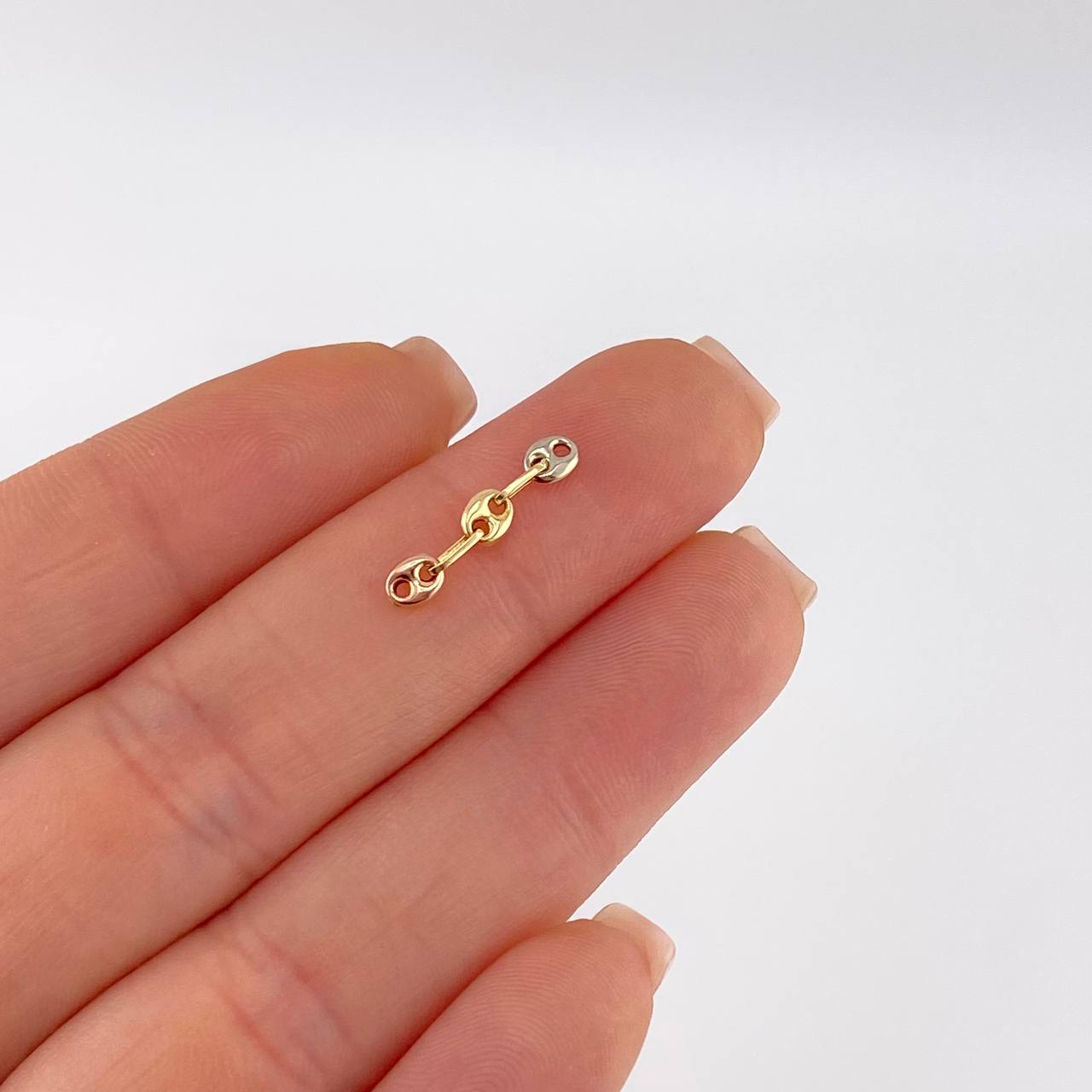 Herraje Retazo Gc 0.15 g / 1.7 cm Tres Oros 18K