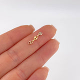 Herraje Retazo Gc 0.15 g / 1.7 cm Tres Oros 18K
