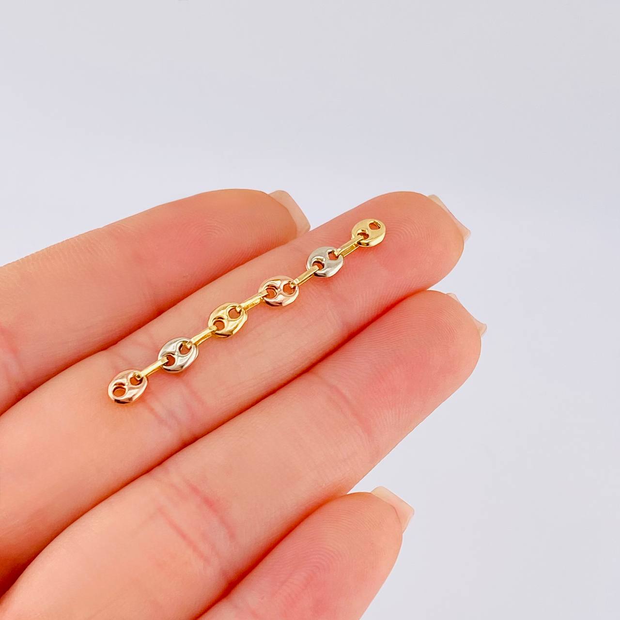 Herraje Retazo Gc 0.5 g / 4.2 cm Tres Oros 18K