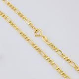 Cadena Figaro 2.6g / 60cm / 2.3mm Oro Amarillo 18K