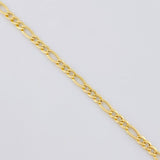 Cadena Figaro 2.6g / 60cm / 2.3mm Oro Amarillo 18K
