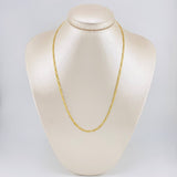Cadena Figaro 2.6g / 60cm / 2.3mm Oro Amarillo 18K