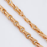 Cadena Rustica Espiga 9.6gr / 47.5cm / 4.9mm Oro Rosa 18K ©
