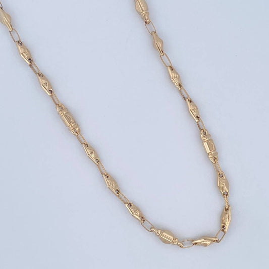 Cadena Rustica Piramide 11.35gr / 61cm / Oro 18K $