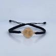 Pulsera Negra Fe 1.95gr / Oro 18K $
