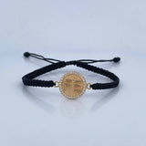 Pulsera Negra Fe 1.95gr / Oro 18K $