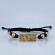 Pulsera Negra Billete Dólar 4.2gr / Oro 18K $