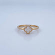Anillo Trebol 1.95gr / T6 3/4 / Oro 18K &