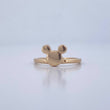 Anillo Raton 2.2gr / T6 1/2 / Oro 18K &