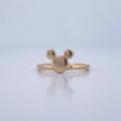 Anillo Raton 2.2gr / T6 1/2 / Oro Amarillo 18K