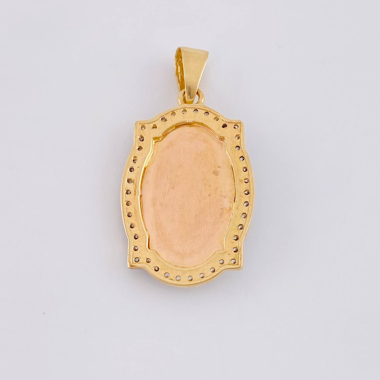 Dije Virgen de Guadalupe 7.2g / 3.7cm Dos Oros Amarillo Blanco 18K