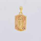 Dije Virgen de la Milagrosa 5.25g / 3.2cm Dos Oros Amarillo Rosa 18K