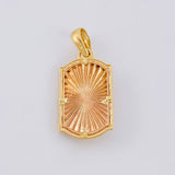 Dije Virgen de la Milagrosa 5.25g / 3.2cm Dos Oros Amarillo Rosa 18K