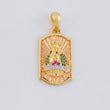 Dije Placa Virgen Guadalupe 6.3g / 3cm Tres Oros 18K