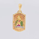 Dije Placa Virgen Guadalupe 6.3g / 3cm Tres Oros 18K