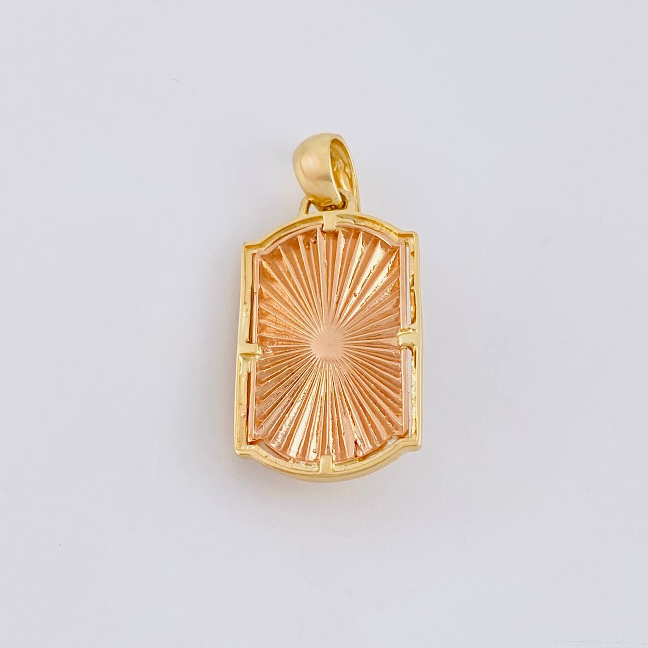 Dije Placa Virgen Guadalupe 6.3g / 3cm Tres Oros 18K