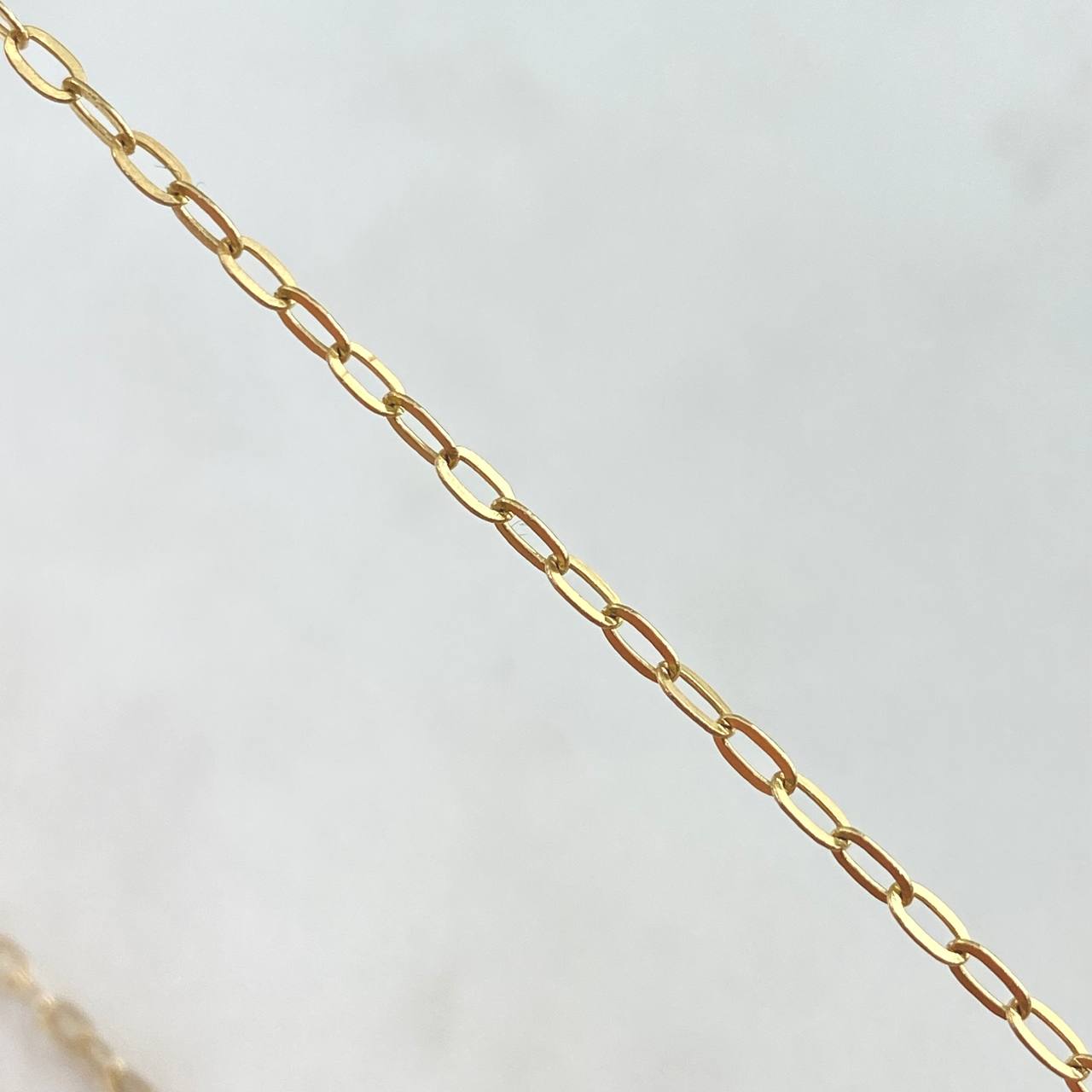 Cadena Aro Seguido Treból VCyA 4.65gr / 50cm / 1.8mm Diamantado Punteado Oro Amarillo Nac.Esp. 18K *