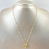 Cadena Aro Seguido Treból VCyA 4.65gr / 50cm / 1.8mm Diamantado Punteado Oro Amarillo Nac.Esp. 18K *
