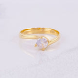 Anillo Solitario 2.1g / T5 3/4 Oro Amarillo 18K