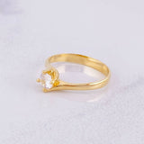 Anillo Solitario 2.2g / T5 3/4 Oro Amarillo 18K