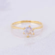 Anillo Solitario Piedra Central 1.5g / T6 3/4 Oro Amarillo 18K