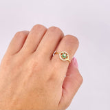 Anillo Ojo Flor 2.3g / T7 1/4 Oro Amarillo 18K