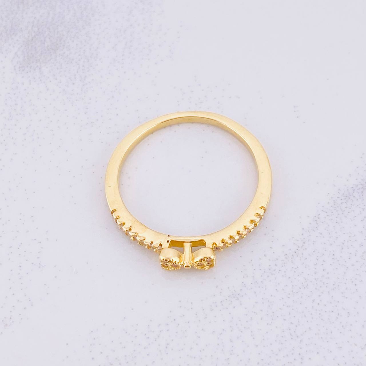 Anillo Moño Deluxe 2.6g / T8 Oro Amarillo 18K