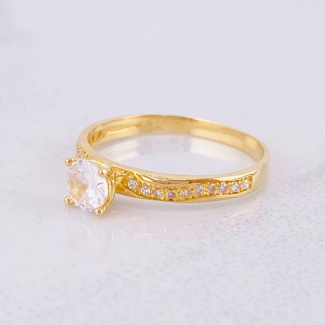 Anillo Carril Oleado 2g / T6 Oro Amarillo 18K