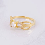 Anillo Solitario Unión 2.3g / T6 1/4 Oro Amarillo 18K