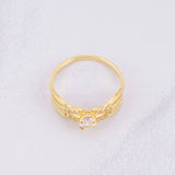 Anillo Solitario Unión 2.3g / T6 1/4 Oro Amarillo 18K