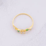 Anillo Pétalo 1.3g / T6 3/4 Oro Amarillo 18K